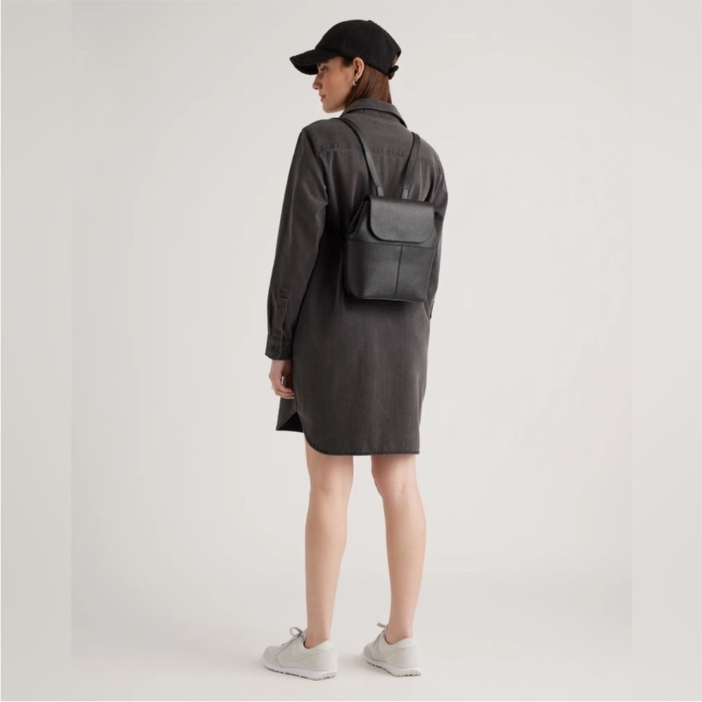 NWT Quince Italian Leather Small Backpack - Picture 3 of 6